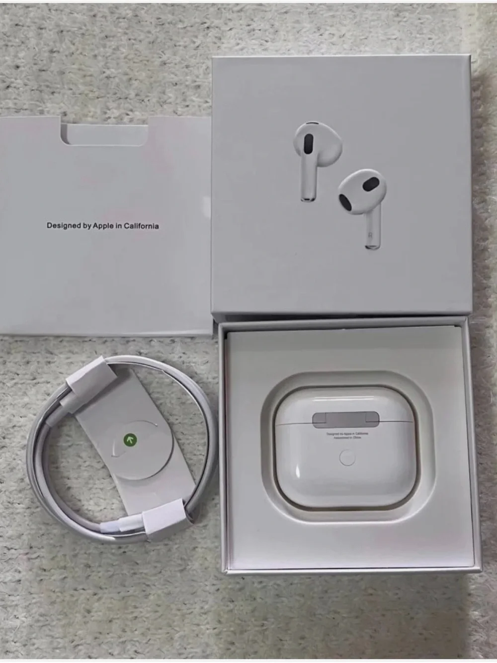 Apple White AirPods 3rd generation Style Earbuds with Charging Case